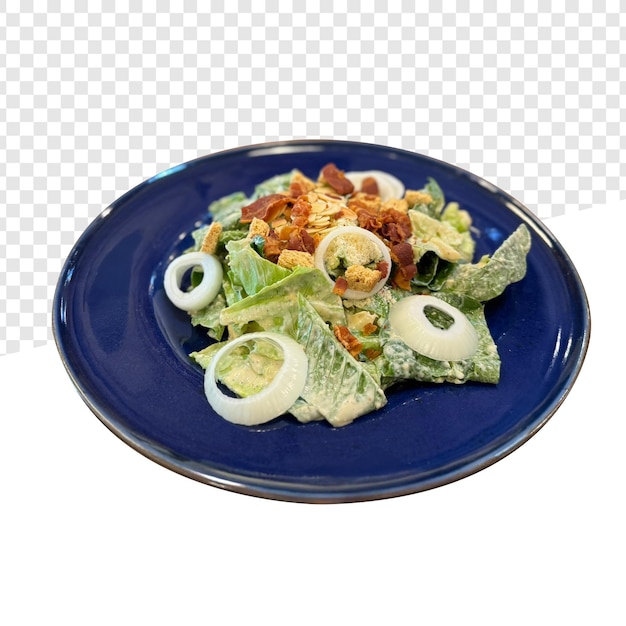 Salada deliciosa com legumes frescos e bacon