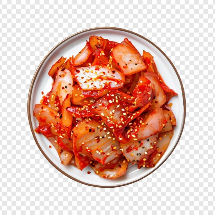 PSD salada de rábano picante, sésamo, chile y guarnición