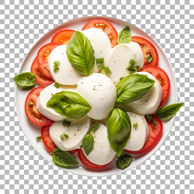 PSD salade de caprese sur un fond transparent