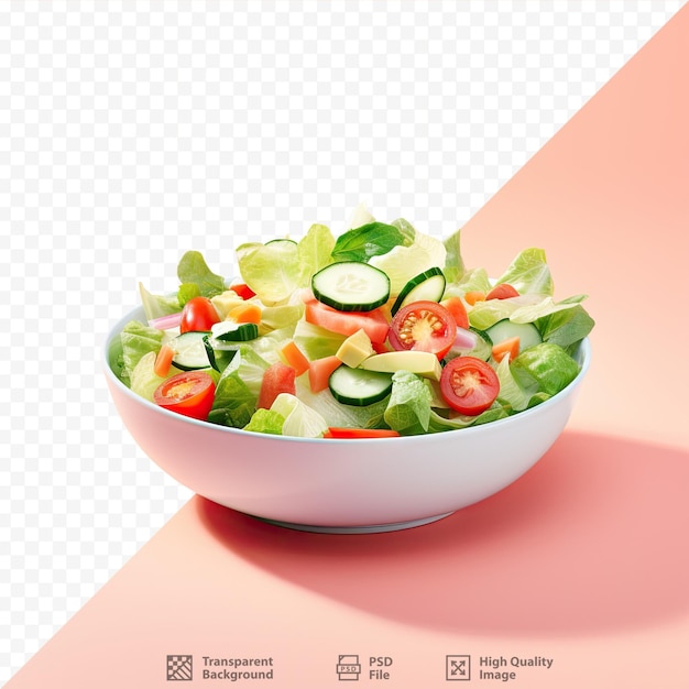 PSD salade sur fond transparent