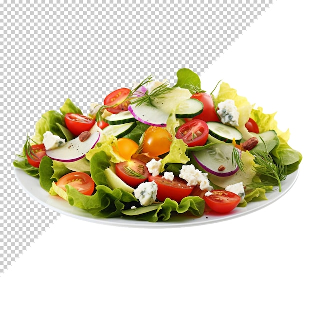 PSD salade isolée sur un fond transparent