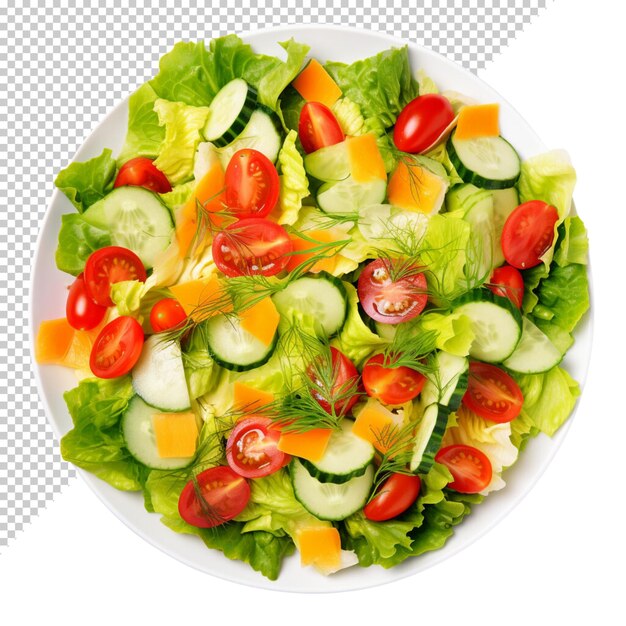 PSD salade isolée sur un fond transparent