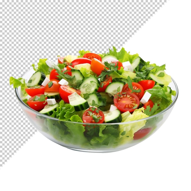 PSD salade isolée sur un fond transparent