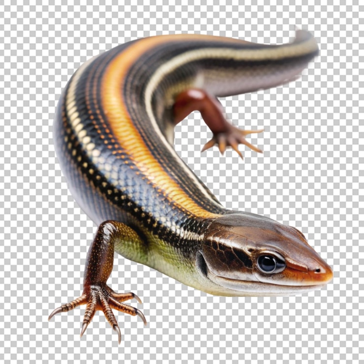 PSD una salamandra con fondo blanco
