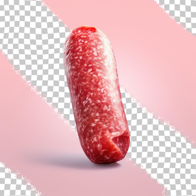 Salami sobre fondo transparente