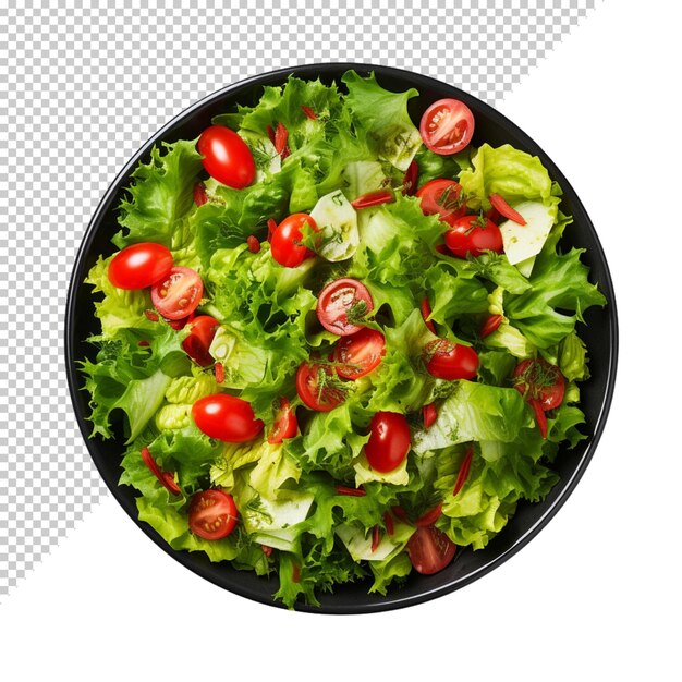 PSD salat isoliert auf durchsichtigem hintergrund