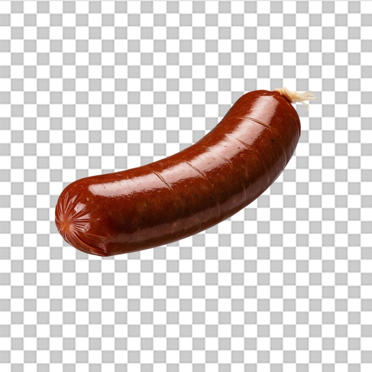 PSD salchicha knockwurst aislada sobre un fondo transparente ideal para diseños de alimentos y proyectos culinarios
