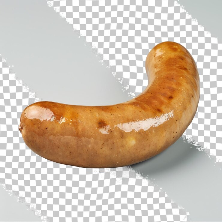 PSD una salchicha que tiene una franja blanca en él
