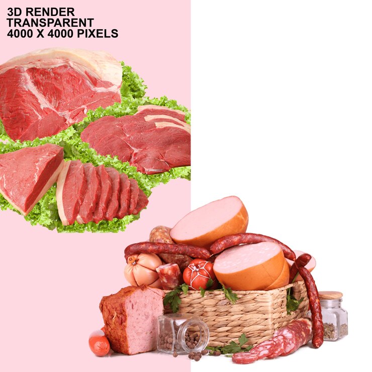 PSD salchichas chinas ingrediente de carne de pollo carne de cerdo salchichas