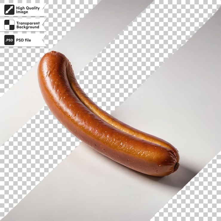PSD salchichas psd en fondo transparente con capa de máscara editable