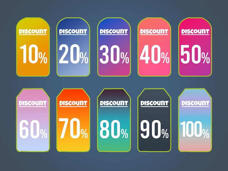 PSD sale discount mockup