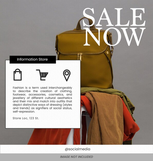 sale Instagram post Template Psd Design Social media brand sale square layout template