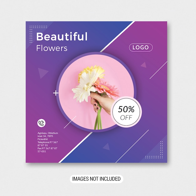 PSD sale instagram post template