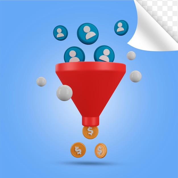 Sales Funnel Marketingstrategie zur Lead-Generierung Inbound-Marketing