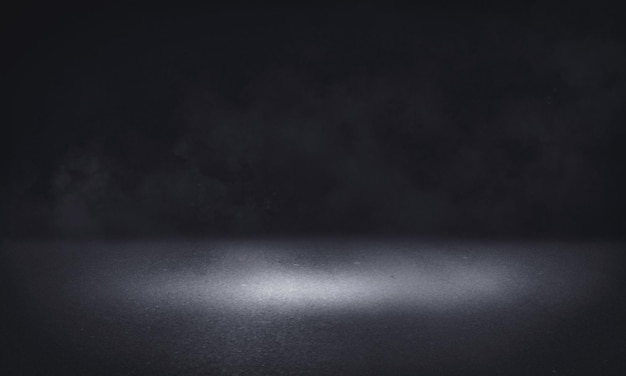salle vide avec sol Stade abstrait de la pièce sombre fond de scène en béton