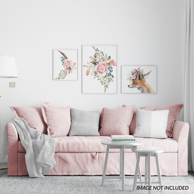 Salon Avec Décor Frame