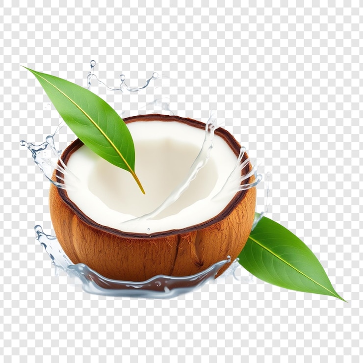 PSD salpicadura de agua de coco refrescante
