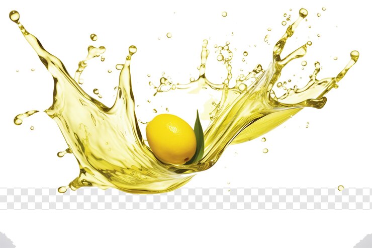 PSD una salpicadura de agua con un limón en él y la palabra en él