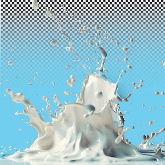 una salpicadura de leche se muestra con la palabra leche