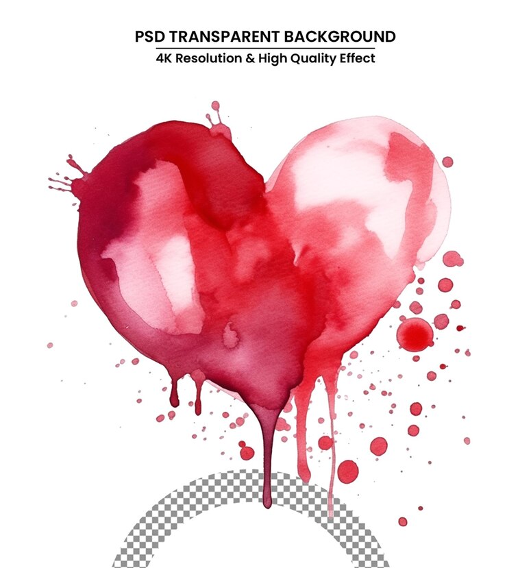 PSD salpicaduras de acuarela de círculo rojo aislado sobre fondo blanco