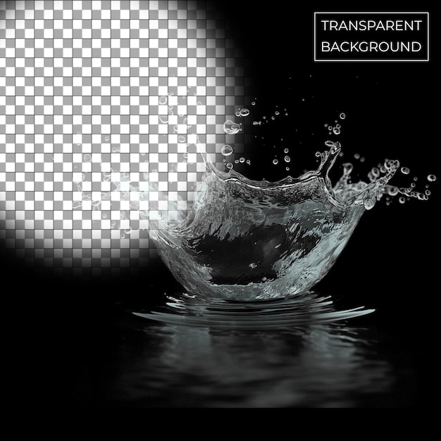 Las salpicaduras de agua aisladas en un fondo transparente png Free PSD