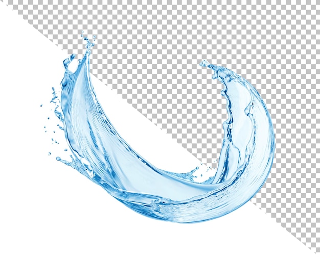 Salpicaduras de agua aisladas