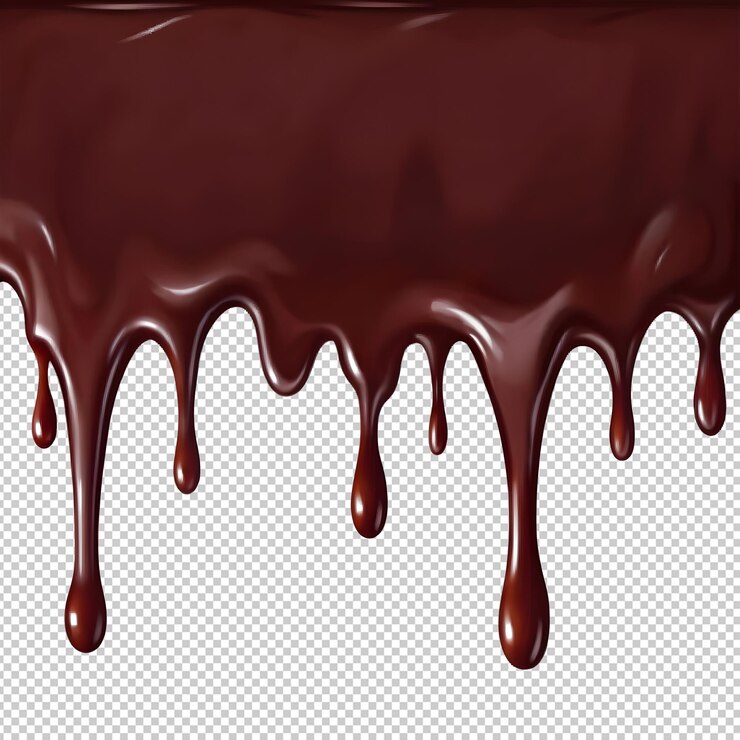 PSD salpicaduras de chocolate caliente en forma de espiral con corte de ruta3d