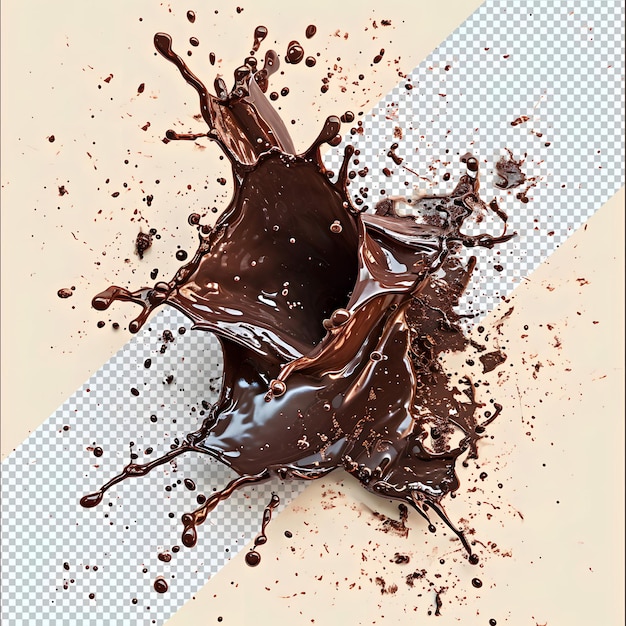 salpicaduras de chocolate PNG