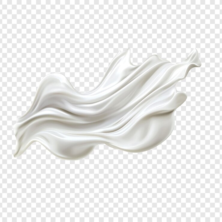 PSD salpicaduras de leche aisladas sobre un fondo transparente