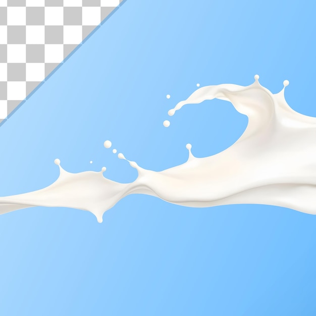 Las salpicaduras de leche premium psd