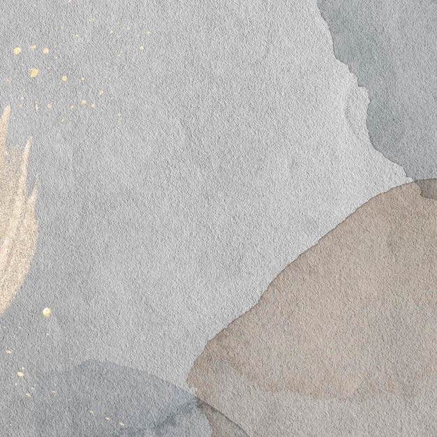 Salpicaduras de oro en la ilustración de fondo de acuarela
