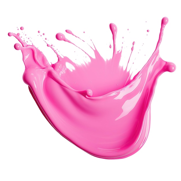 PSD salpicaduras de pintura rosa