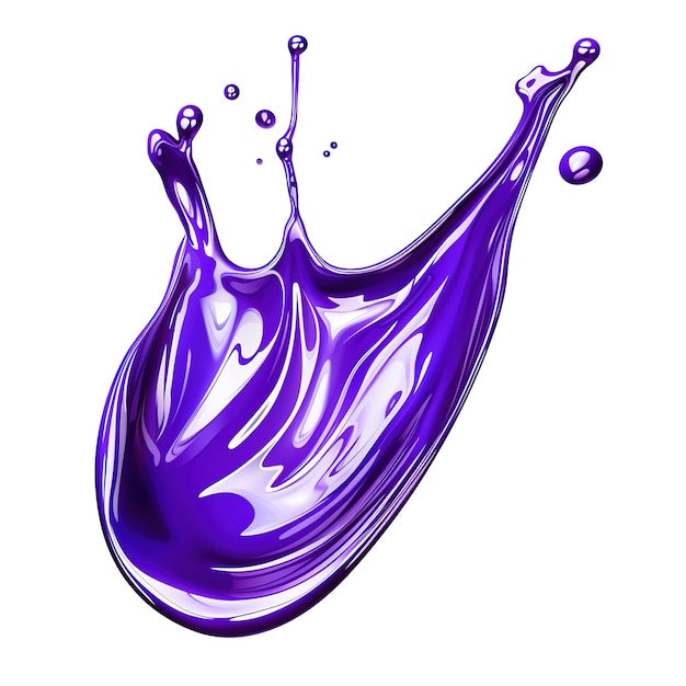 PSD salpicaduras de pintura violeta