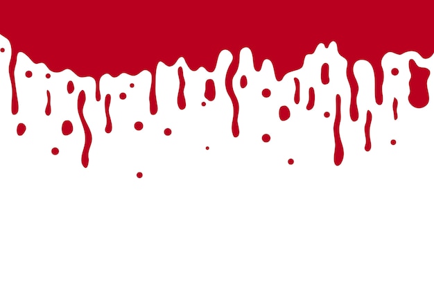 Salpicaduras de sangre roja