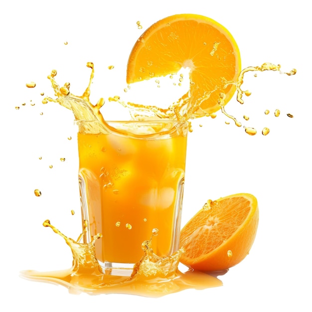 Salpico de suco de laranja