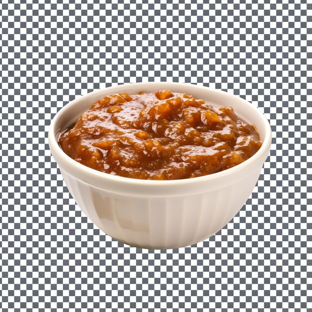 Salsa de chile makhani psd aislada sobre un fondo transparente