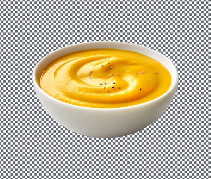PSD salsa de curry deliciosa aislada sobre un fondo transparente