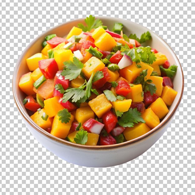 PSD salsa de mango con fondo transparente