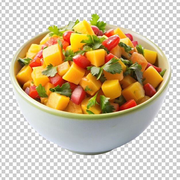 PSD salsa de mango con fondo transparente