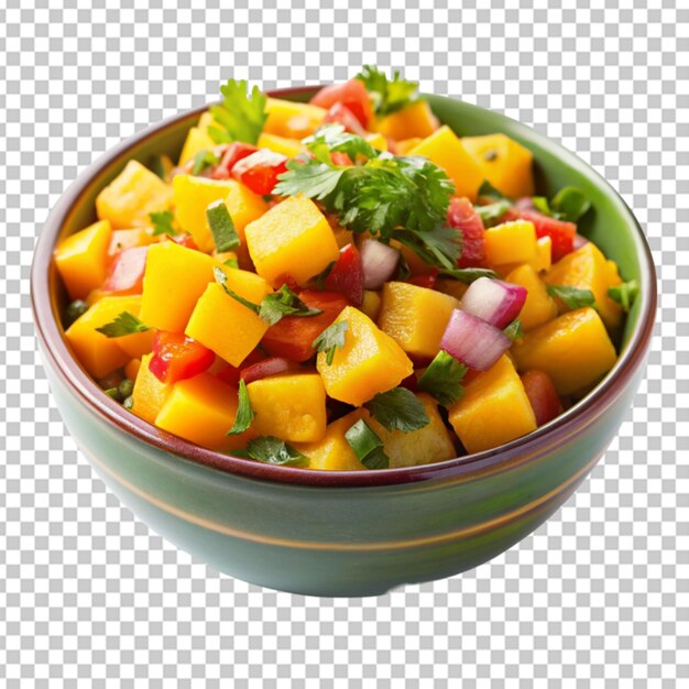 Salsa de mango con fondo transparente