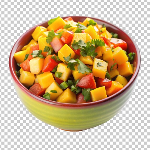 PSD salsa de mango con fondo transparente