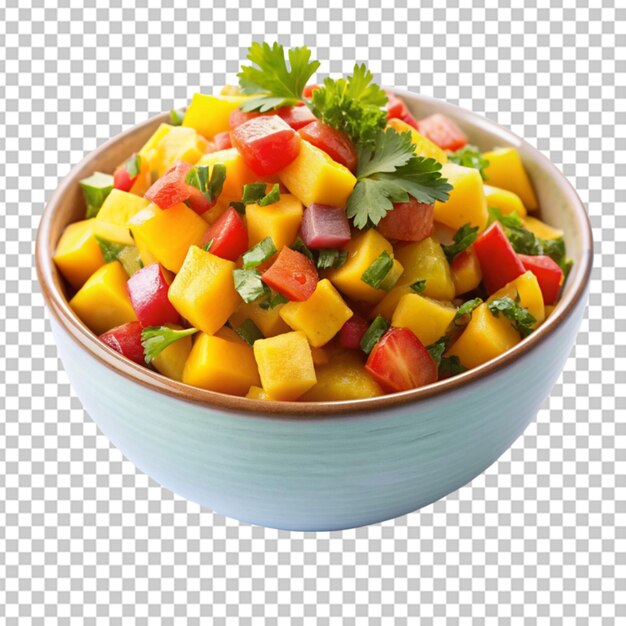 PSD salsa de mango con fondo transparente