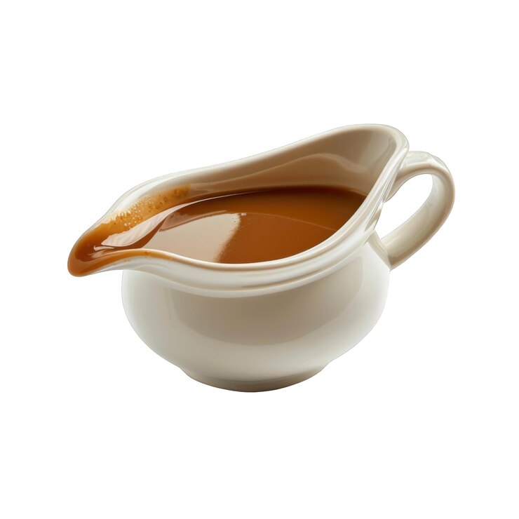 PSD salsa marrone in una bottiglia di salsa bianca