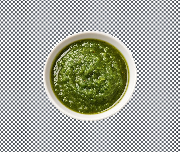 PSD salsa de menta tan deliciosa aislada sobre fondo transparente