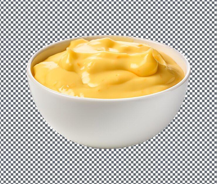 PSD salsa de queso de cerveza muy sabrosa aislada sobre un fondo transparente