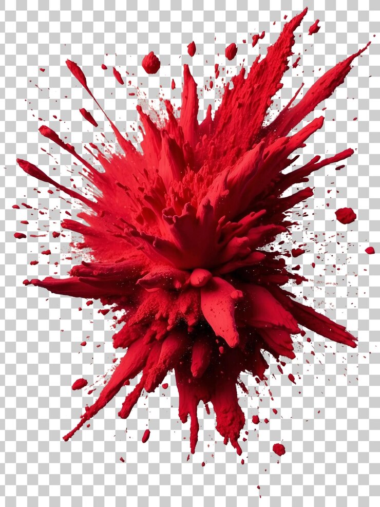 PSD un salto rojo de agua con un salto de color rojo