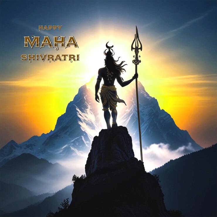 PSD el saludo de maha shivratri con shiva