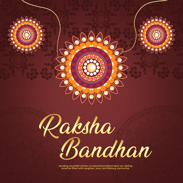 Saluti di Raksha Bandhan e post sui social media