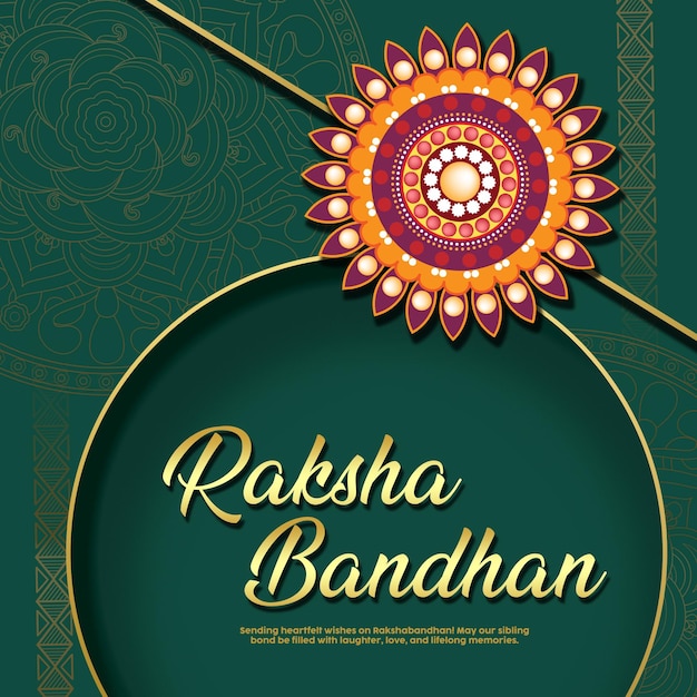 Saluti di Raksha Bandhan e post sui social media