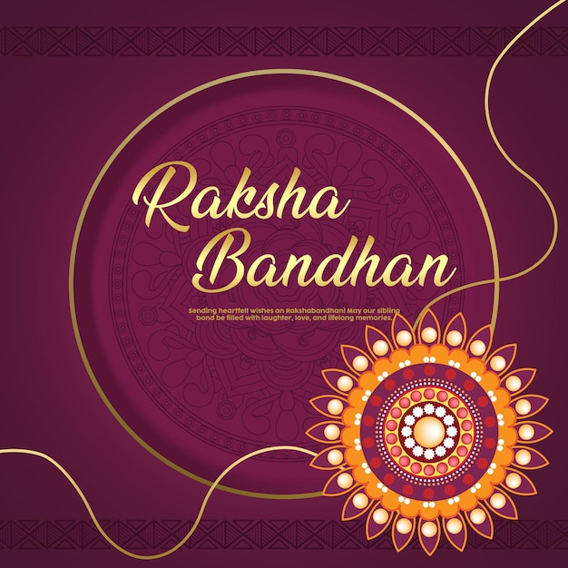 Saluti di Raksha Bandhan e post sui social media